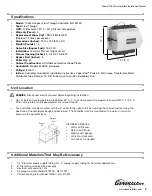 Preview for 3 page of GeneralAire 1042LH Installation & Owner'S Manual