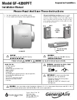 GeneralAire BREATHE HEALTHIER GF-4200PFT Instructions preview