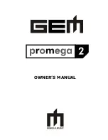 Preview for 1 page of Generalmusic Promega 2 Owner'S Manual