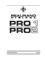 Generalmusic Realpiano Digital Pro 1 Owner'S Manual preview