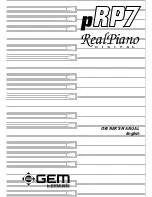 Generalmusic RealPiano pRP 7 Owner'S Manual preview