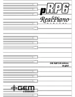 Generalmusic RealPiano pRP6 Owner'S Manual предпросмотр