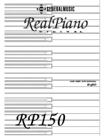 Generalmusic RealPiano RP150 Owner'S Manual preview