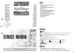 Preview for 1 page of Generalmusic RP220 Service Manual