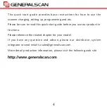 Preview for 4 page of Generalscan GS D100BT-Plus Quick Start Manual