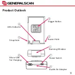 Предварительный просмотр 9 страницы Generalscan GS-M100BT Quick Start Manual