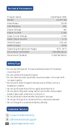 Preview for 2 page of Generark SolarPower ONE User Manual