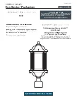 Предварительный просмотр 1 страницы Generation Lighting Kent 82029 Installation Instructions