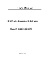 Generic HDCN0040M1 User Manual preview