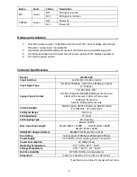 Preview for 5 page of Genesis CCTV HD-SD-124 User Manual