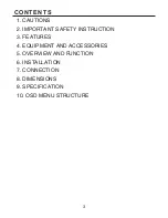 Preview for 4 page of Genesis CCTV IDC-700VDN Operation Manual