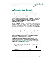 Preview for 3 page of Genesis 7.1 Petite Owner'S Manual