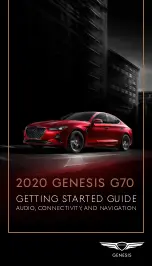 Genesis G70 2020 Getting Started Manual предпросмотр