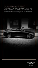 Preview for 1 page of Genesis G80 2019 Getting Started Manual