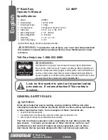 Preview for 2 page of Genesis GBS900 Operator'S Manual