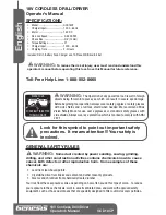 Preview for 2 page of Genesis GCD18CP Operator'S Manual