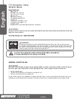 Preview for 2 page of Genesis GCS100 Operator'S Manual