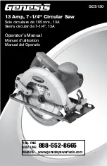 Genesis GCS130 Operator'S Manual preview