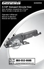 Genesis GCS445SE Operator'S Manual preview