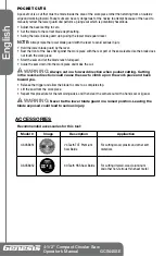 Preview for 12 page of Genesis GCS445SE Operator'S Manual