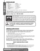 Предварительный просмотр 2 страницы Genesis GCS545C Operator'S Manual