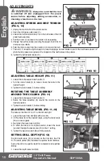 Preview for 10 page of Genesis GDP1005A Operator'S Manual