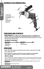 Preview for 8 page of Genesis GHD1275 Operator'S Manual