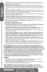 Preview for 4 page of Genesis GLMT08B Operator'S Manual