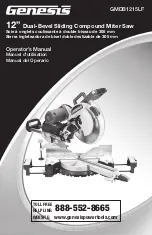 Предварительный просмотр 1 страницы Genesis GMDB1215LF Operator'S Manual