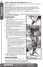 Предварительный просмотр 14 страницы Genesis GMDB1215LF Operator'S Manual