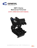 Genesis GMP D Series Safety & Operators & Parts Manual preview