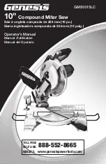 Предварительный просмотр 1 страницы Genesis GMS1015LC Operator'S Manual