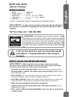 Preview for 5 page of Genesis GMSS400W Operator'S Manual