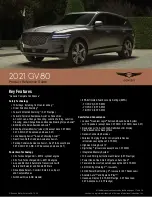 Genesis GV80 2021 Product Reference Manual preview