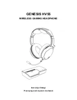 Предварительный просмотр 1 страницы Genesis HV55 User Manual