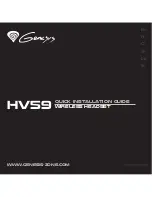 Genesis HV59 Quick Installation Manual preview