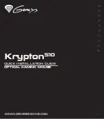 Genesis Krypton 510 Quick Installation Manual preview