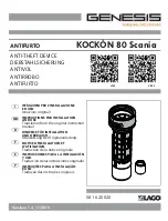 Preview for 1 page of Genesis LAGO KOCKON 80 Scania Instructions For Installation And Use Manual