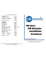 Genesis LGWP-15HC Installation Handbook предпросмотр