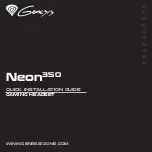 Genesis Neon 350 Quick Installation Manual preview