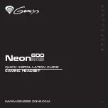 Genesis Neon 600 RGB Quick Installation Manual preview