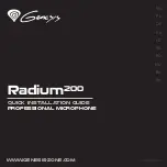 Preview for 1 page of Genesis Radium200 Quick Installation Manual