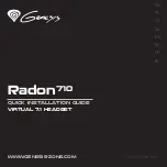 Genesis Radon 710 Quick Installation Manual preview