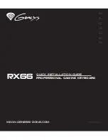 Preview for 1 page of Genesis RX66 Quick Installation Manual