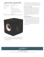 Предварительный просмотр 2 страницы Genesis Serve-Subwoofer Gen 928 Specifications