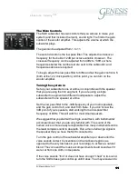 Preview for 11 page of Genesis ServoSub 4/8 Setup And Owners Manual