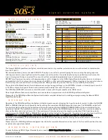 Preview for 2 page of Genesis SOS-5 Quick Manual