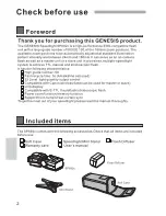 Preview for 4 page of Genesis SP692c Instruction Manual