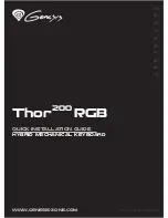 Genesis Thor 200 RGB Quick Installation Manual preview