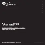 Genesis Vanad 750 Quick Installation Manual preview